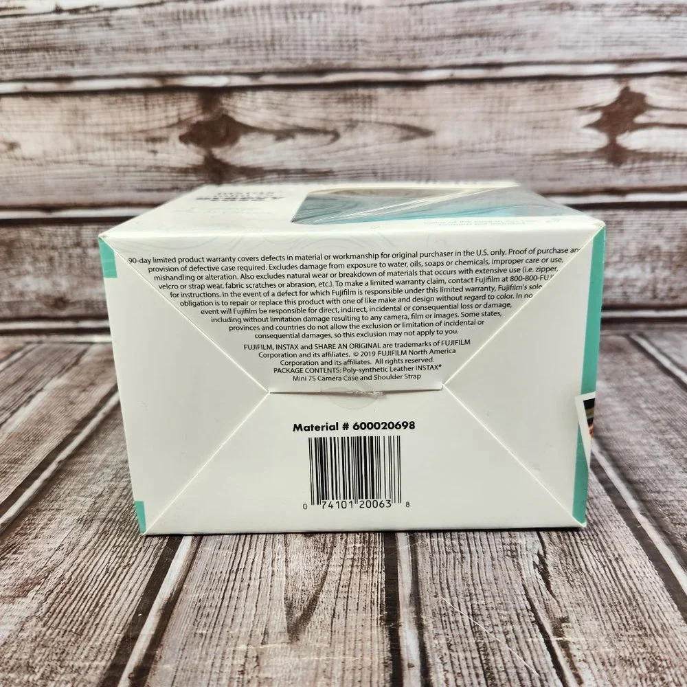 New Sealed Fujifilm Instax Mini 7s Groovy Case Mint Color